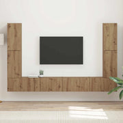 Set mobile TV 8 pcs Rovere artigianale Legno multistrato 3409140