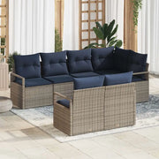 Set di divani 7 pcs Grigio polyrattan 3346425