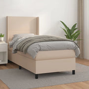 Giroletto a Molle con Materasso Cappuccino 90x190 cm Similpelle 3132356