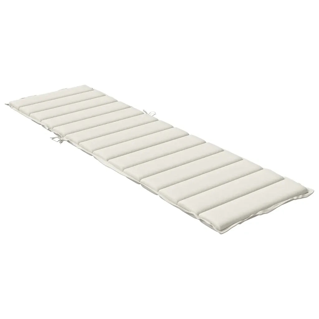 Cuscino per Lettino Prendisole Crema Mélange 200x70x4cm Tessuto 4002522