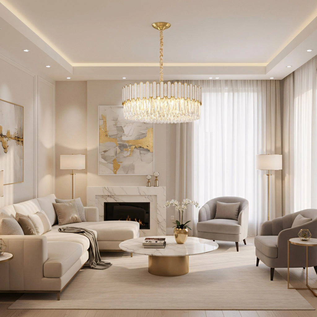 Lampada Da Soffitto APP1747-8CP 60 Cm Gold