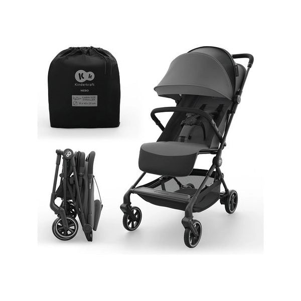 Passeggino 4 ruote kinderkraft ksnebo00gry0000 nebo cabin gray