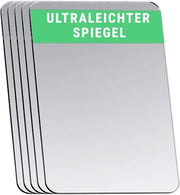 Specchio da mano rettangolare a doppia faccia, acrilico ultradurissimo, ideale per hobby, bambini, fai da te, borse, cosmetica e viaggi - 10,0 × 15,0 cm (rettangolare), 5 pezzi