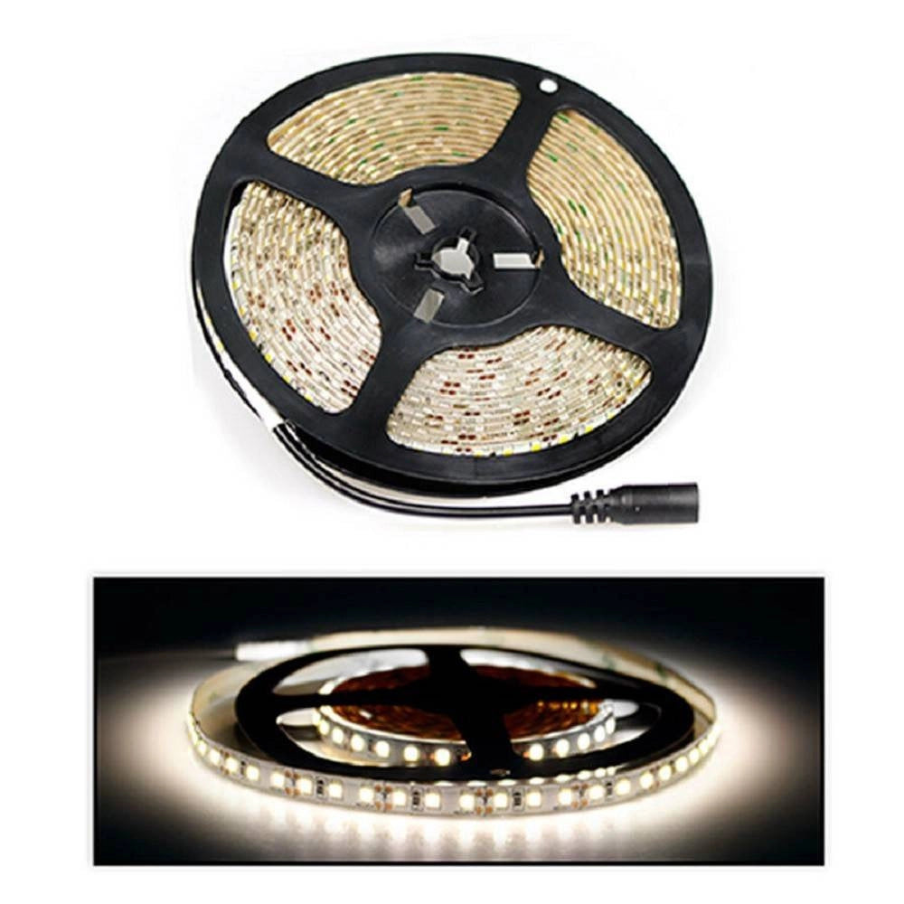 Trade Shop - Striscia 600 Led 2835 Strip 5 Metri Bobina Luce Naturale 4000k Waterproof Ip55 -