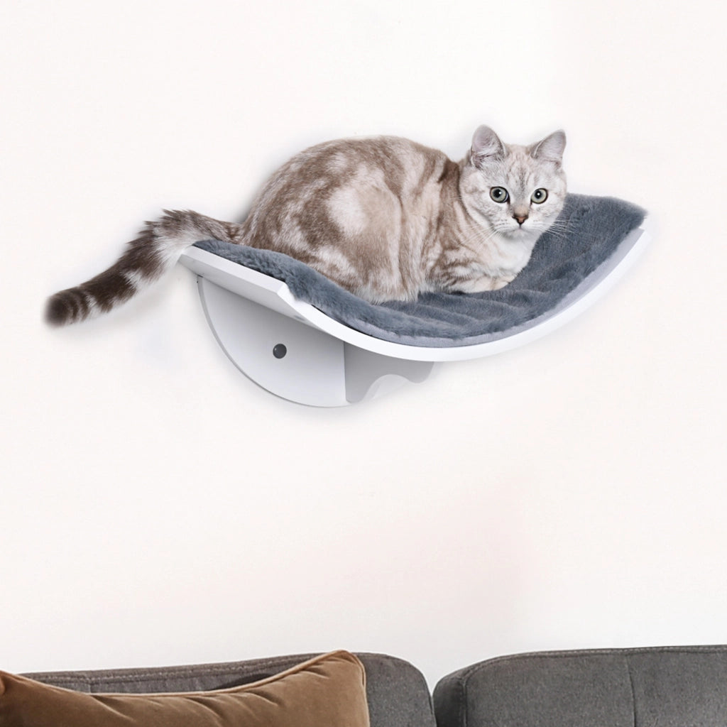 Libreria per gatti con ripiani e plush ¨C zephmum ¨C Grigio