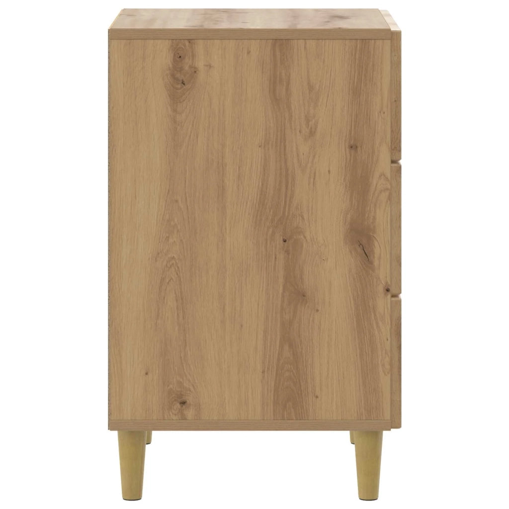 Comodino | Armadio da Notte | Mobiletto da notte Rovere Artigianale 43 x 41 x 66,5 cm