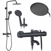Set Doccia Da Incasso Con Termostatato Lungo Black