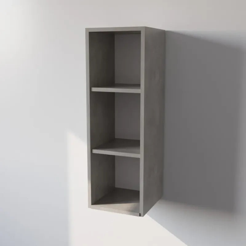 Pensile Cucina in Legno Nobilitato Cemento Mobile Alto con 1 Anta, Pensile Componibile Moderno Made in Italy (H90XL30XP33cm)