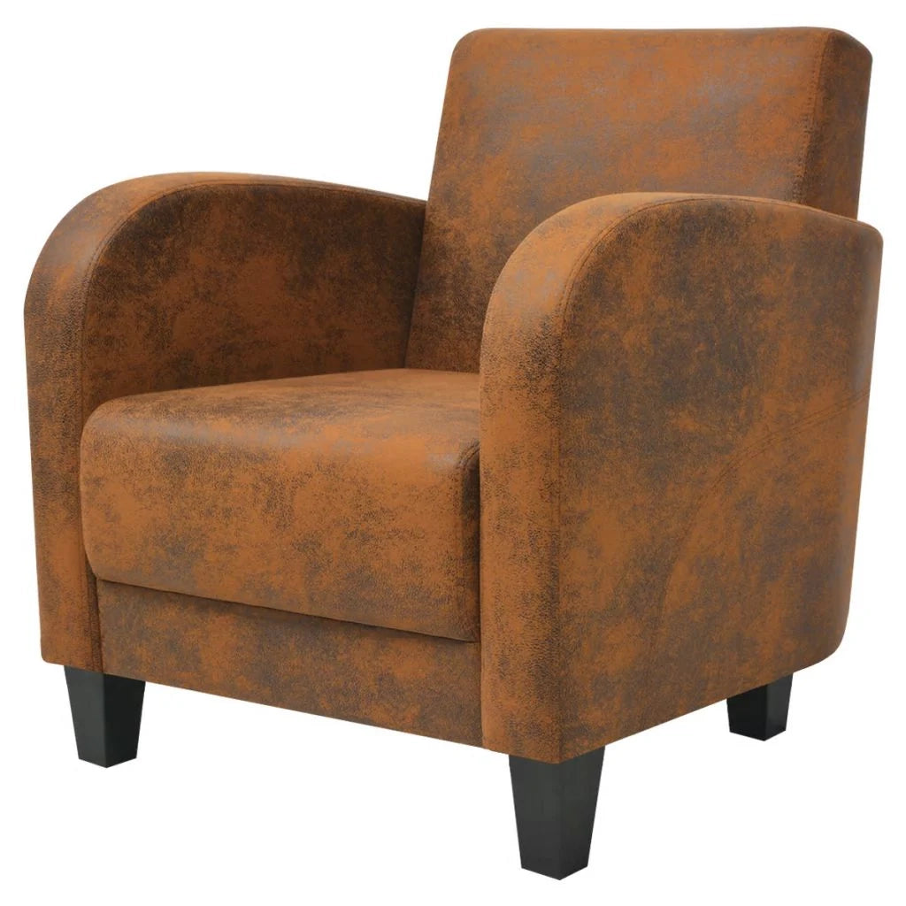 Poltrona lounge poltrona club divano marrone 73 x 72 x 76 cm 1102086/3