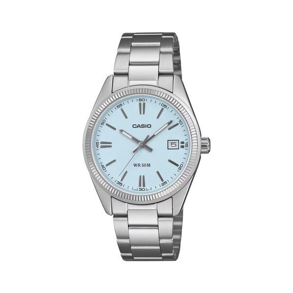 Orologio casio utp 1302pd 2a2vef silver e blue