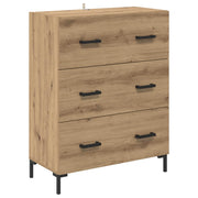 Credenza | Madia | Buffet da pranzo | Armadio da pranzo con cassetto Rovere artigianale 69,5 x 34 x 90 cm