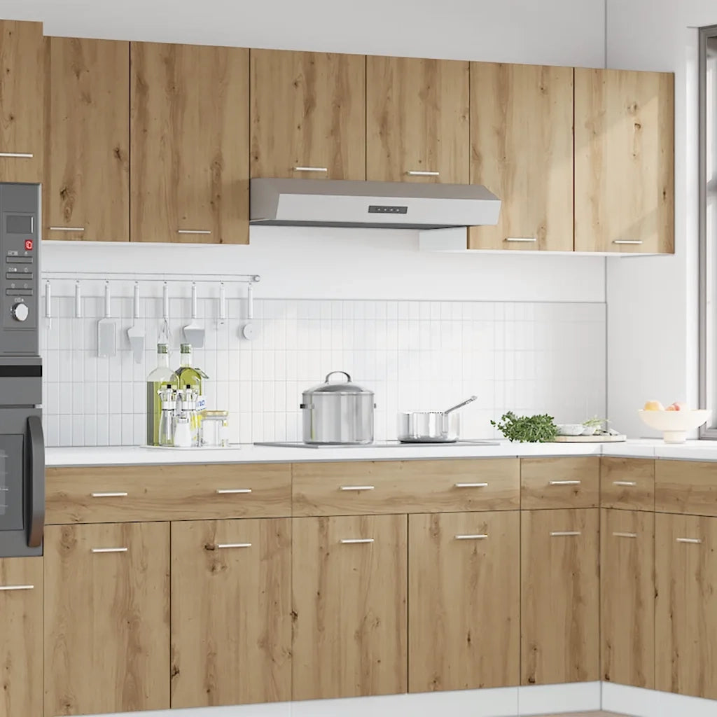 vidaXL Mobile Pensile “Lyon” Rovere Artigianale 80x31x60 cm