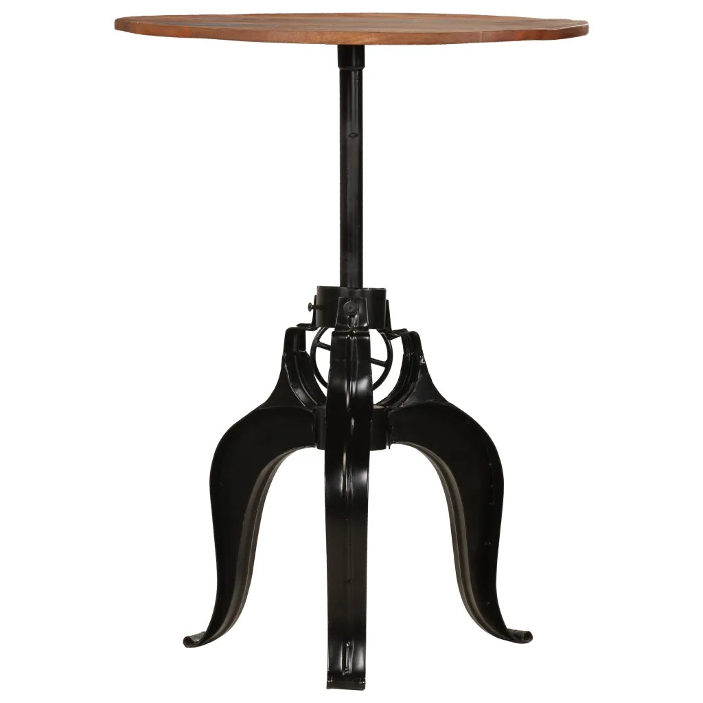 Tavolo da Bar in Legno Massello di Recupero 75x(76-110) cm cod mxl 19157
