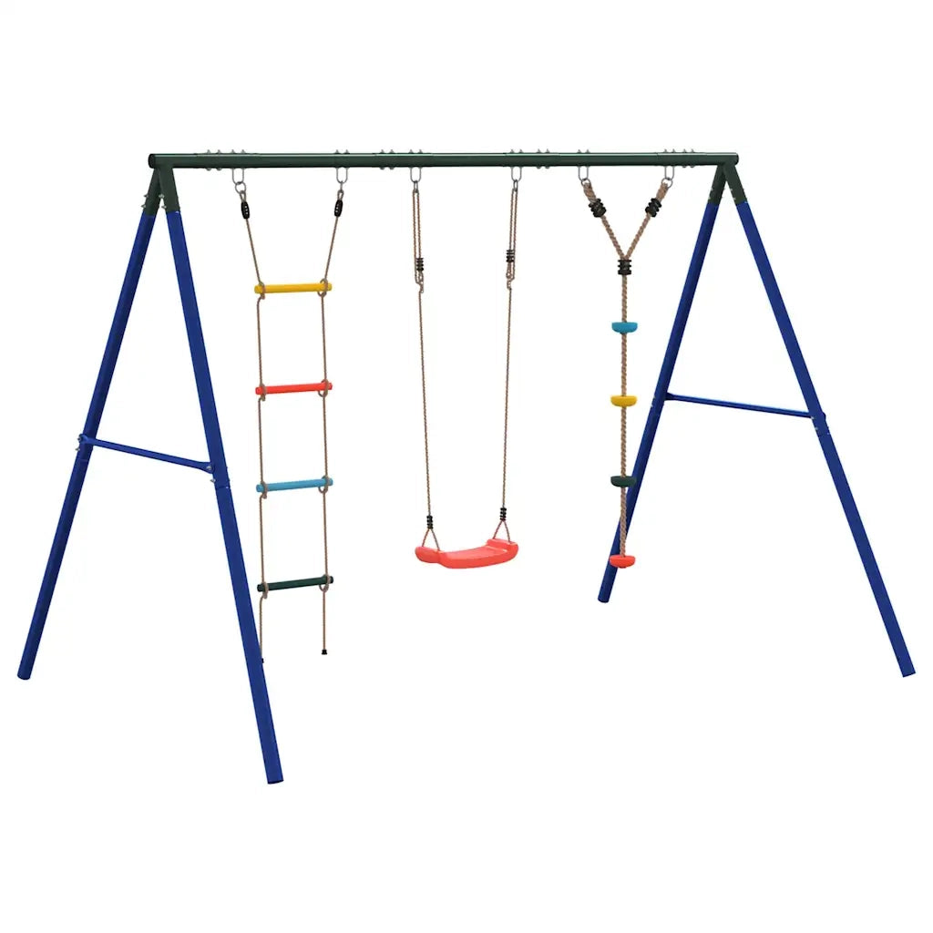 vidaXL Set Gioco da Esterno con Altalena Scala e Altalena a Disco