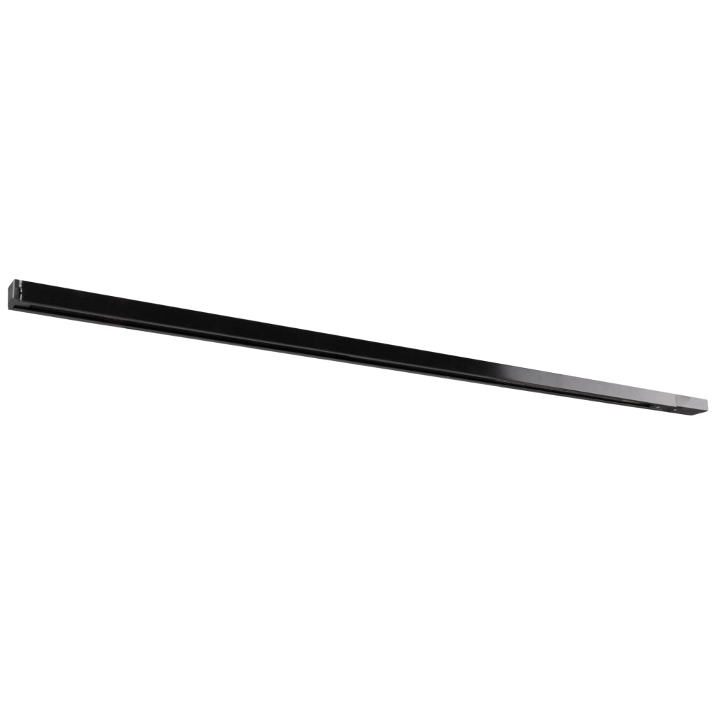 Binario monofase 1m nero alluminio IP20 Polux 321831