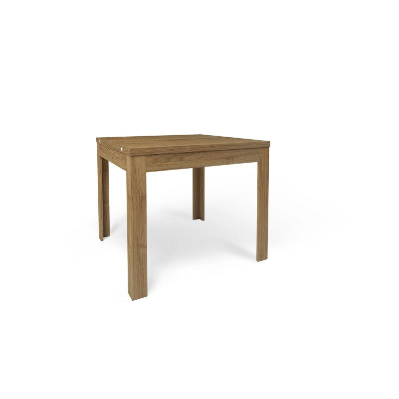 Tavolo Pieghevole 90+90 Noce Stelvio cm 90x90x75h - Sarmog