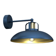 Applique Milagro Felix in metallo blu/ottone 1xE27 60W