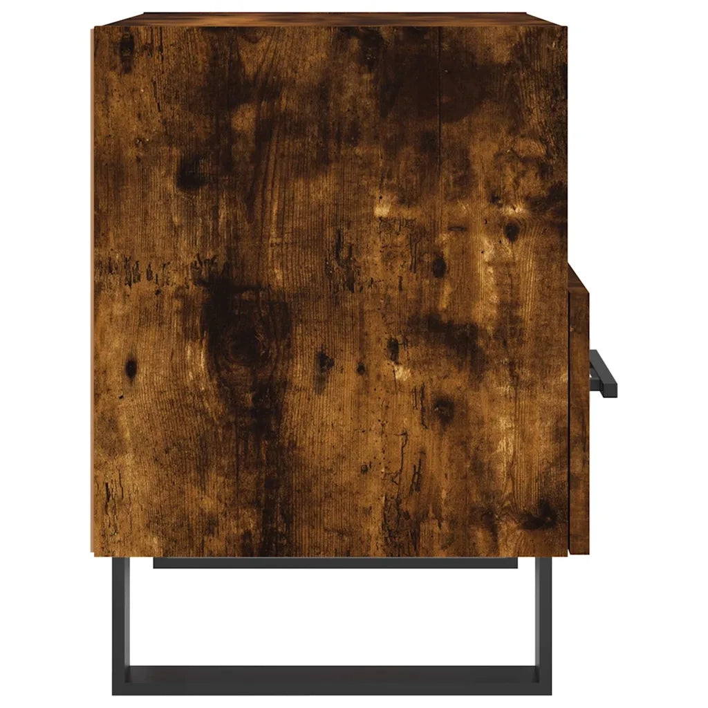 Comodini 2 pz-Set di 2 Tavolino da notte Rovere Fumo 40x35x47,5 cm in Legno Multistrato 996397