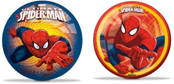 PALLONE PER BAMBINI GIOCO PER ESTERNO CON DISEGNO MARVEL SPIDERMAN E SCRITTE 14 CM FANTASIA ASSORTITA