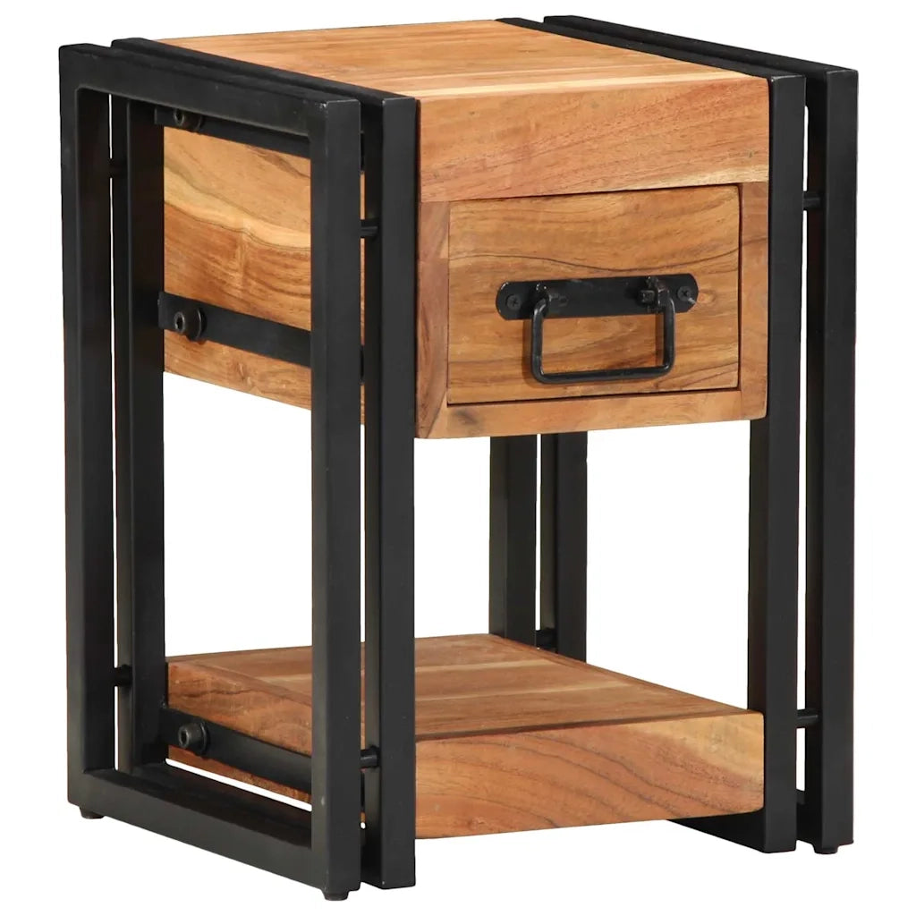 Armadio da Notte 30 x 30 x 40 cm Legno di Acacia Massello 4016710