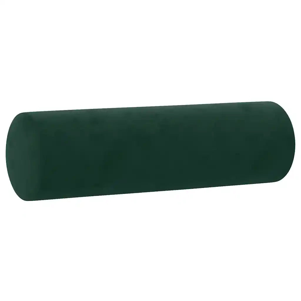 Divano a 2 Posti con Cuscini Verde Scuro 140 cm in Velluto