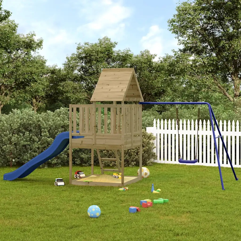 Set da Gioco da Esterno in Legno di Pino Impregnato 3155938