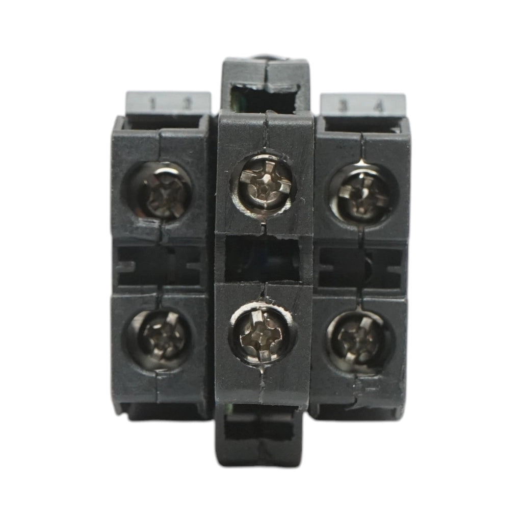 Selettore luminoso 24V AC/DC LED verde con 2 posizioni 1NO+1NC, 10A/600V AC, 1A/250V DC LA42 Breckner Germany