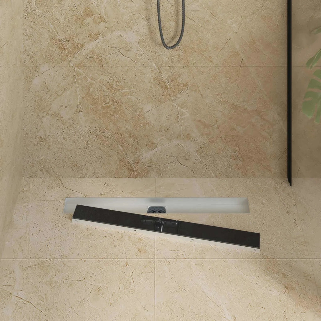Scarico doccia con copertura in vetro e sifone a 360¡ã 70 cm CFW4379153