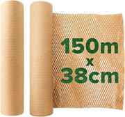 Rullo di Carta Spessa - 38 cm x 150 m - Film a Nodini Ecologico per Oggetti Fragili - Imballaggio e Spedizione