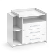 Vicco Fasciatoio Bianco 53 x 100 cm con 3 ampi cassetti