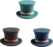Wine Stopper a forma di cappello in silicone - 3 pezzi di stoppino riutilizzabile per bottiglie di vino - Selettore per birra, bevande e alcolici