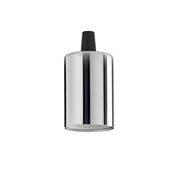 Portalampada Alluminio Cromo 1 Luce E27 Liscio