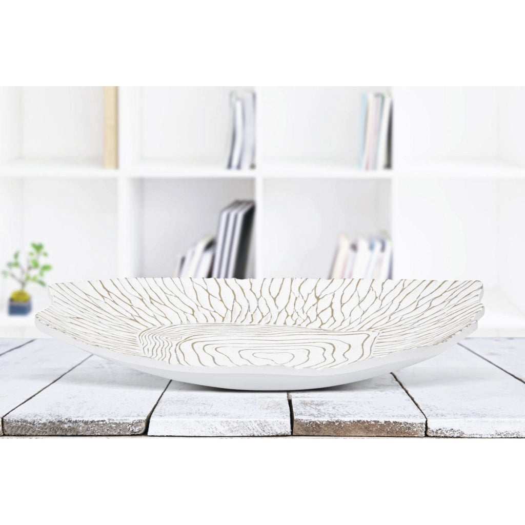 Vassoio VKH691, Bianco, Poliresina, 37x34x6 cm