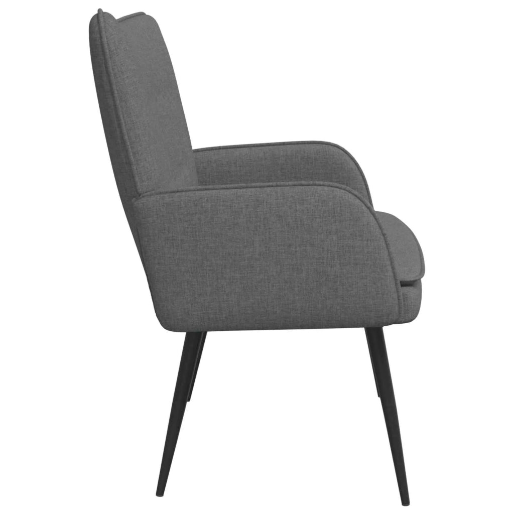 Divano a 2 Posti Grigio Scuro 115 x 61 x 87 cm Tessuto