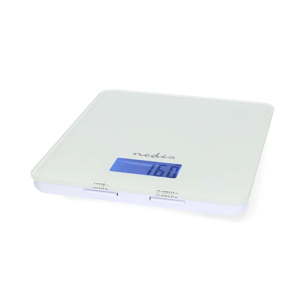 SmartLife Bilancia da cucina Bluetooth con display retroilluminato da 5 kg Bianco Nedis