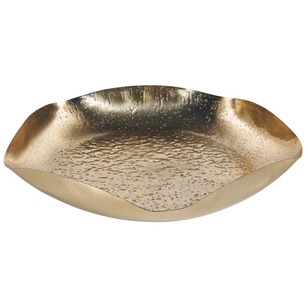 Set di 3 vassoi decorativi in metallo dorato per gioielli, piatti rotondi, accessori per la casa con texture glamour