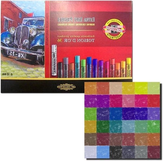 Pastelli pastello soffici per artisti (36 pezzi) - 8552 - Alta qualità