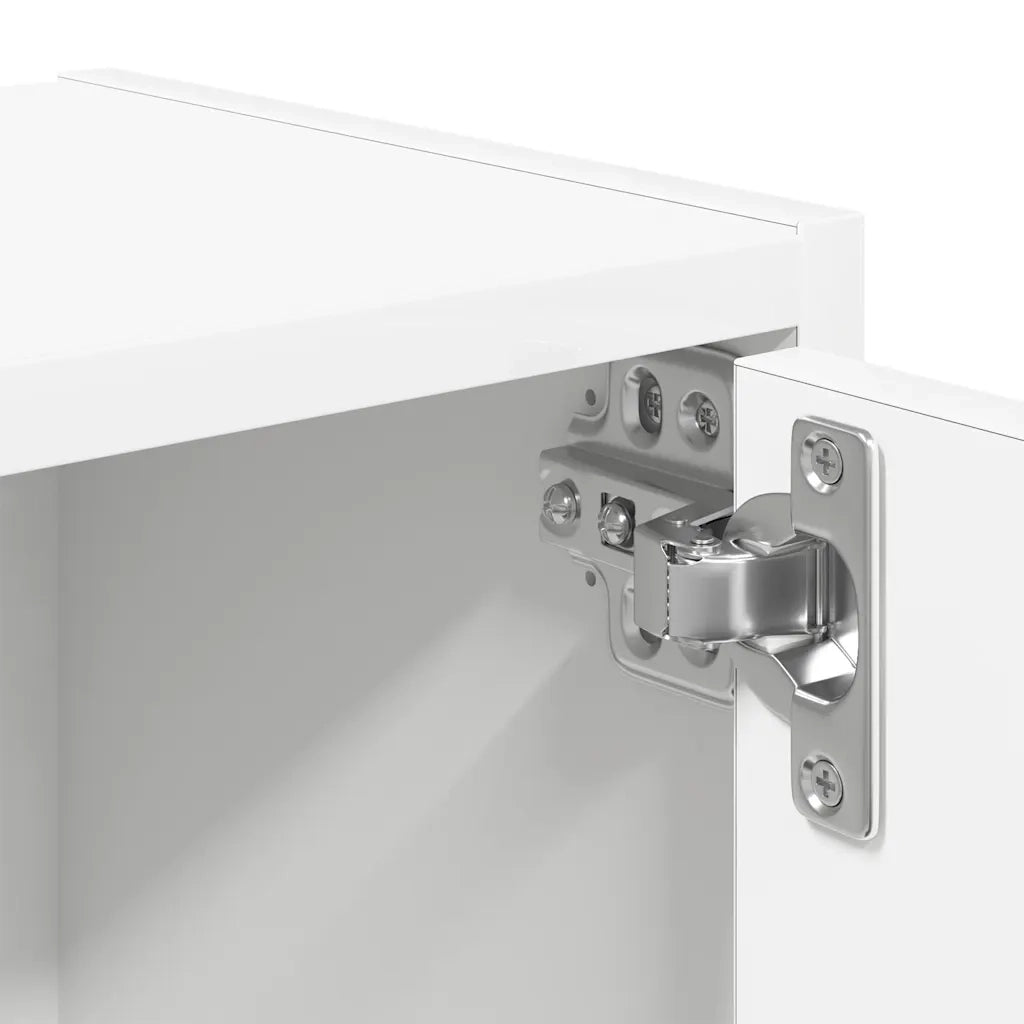 vidaXL Libreria Bianca 40x24x77 cm in Legno Multistrato