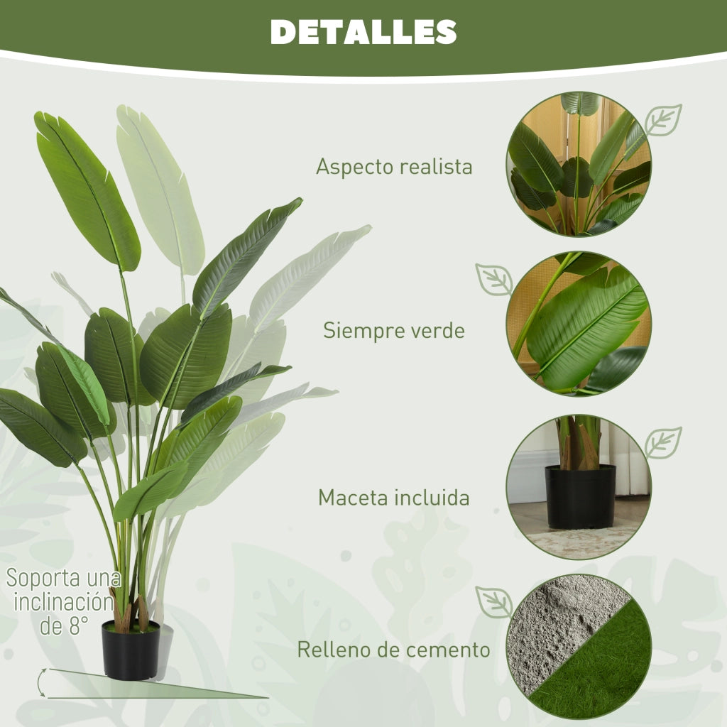 Planta Artificiale Strelitzia ¨C zephmum ¨C Verde 160 cm