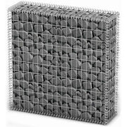 Gabbione in Rete Acciaio Galvanizzato 100x100x30cm Recinzione Orto da Giardino