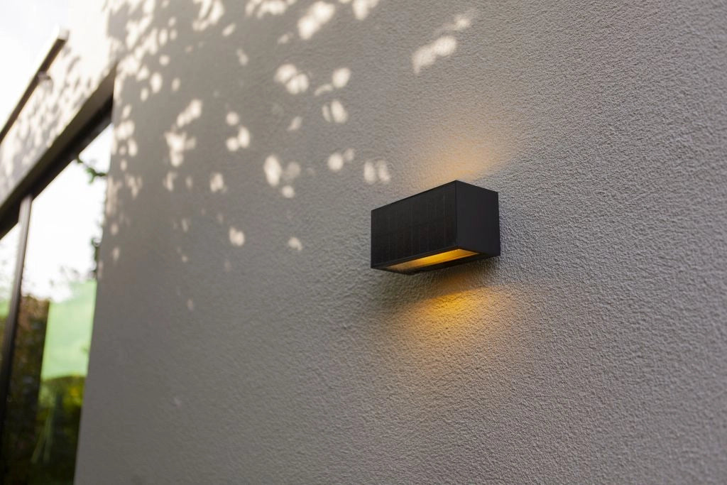 Applique esterna LED 9W 3000K ibrida solare INKA Lutec