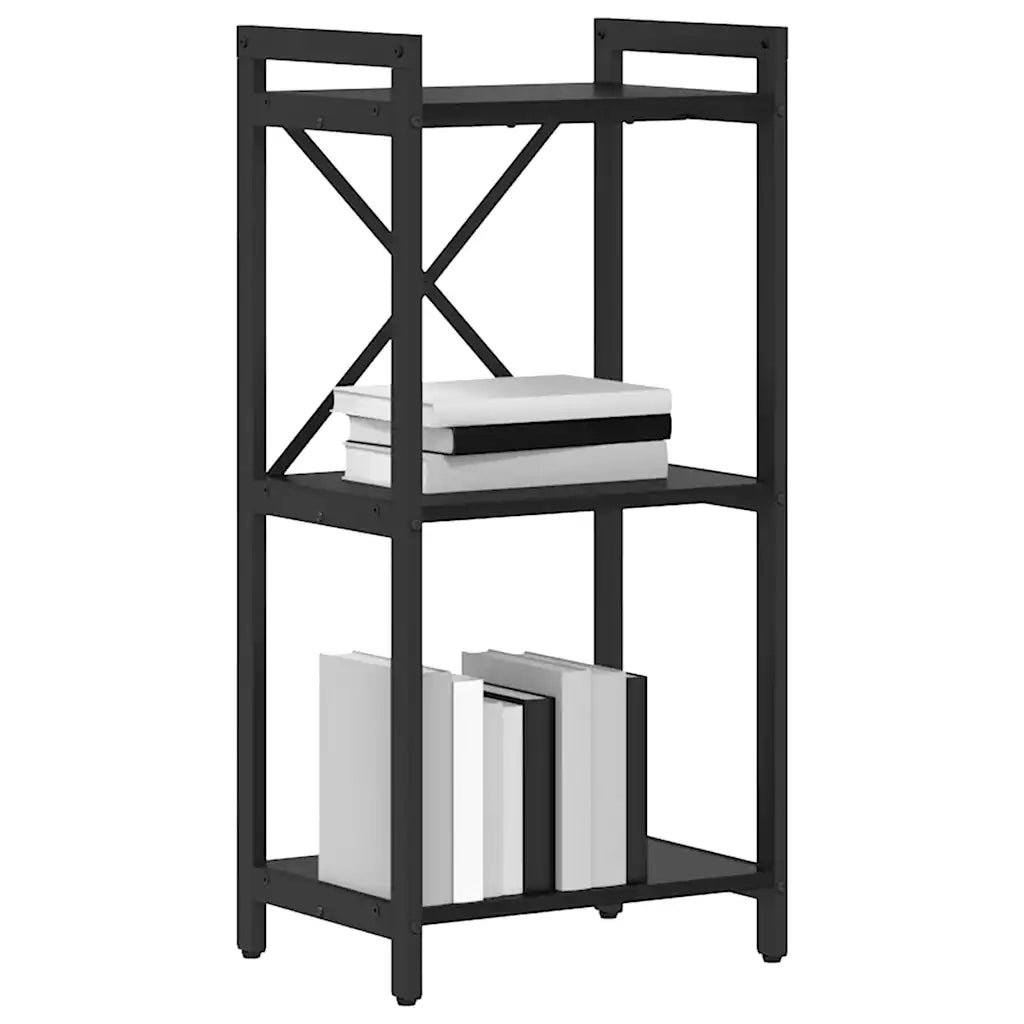 vidaXL Libreria Rovere nero 40 x 30 x 83 cm Legno multistrato