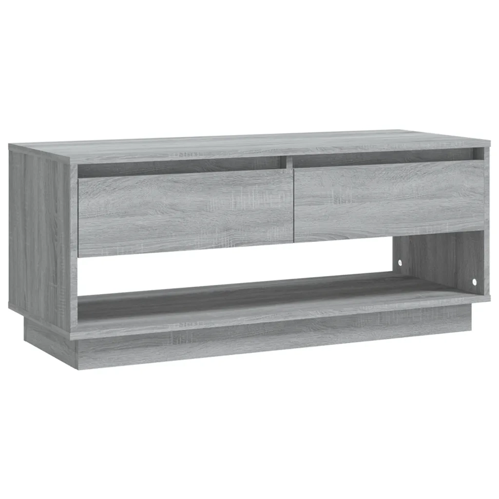 Mobile TV Grigio Sonoma 102x41x44 cm in Truciolato 812973