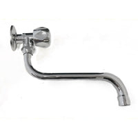 Rubinetto snodato in ottone cromato pesante da 1/2