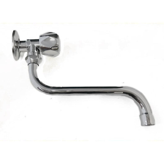 Rubinetto snodato in ottone cromato pesante da 1/2