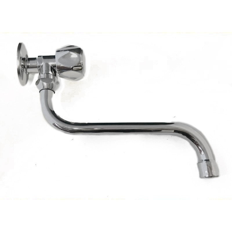 Rubinetto snodato in ottone cromato pesante da 1/2