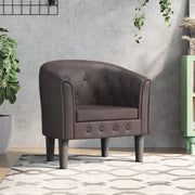Divano Sedia-Poltrona Cabriolet Marrone in Similpelle 543500