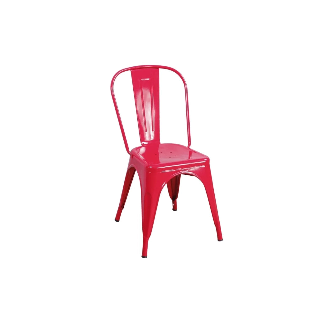 LÚZETE - SILLA JOSEPHINE ROJA INDUSTRIAL