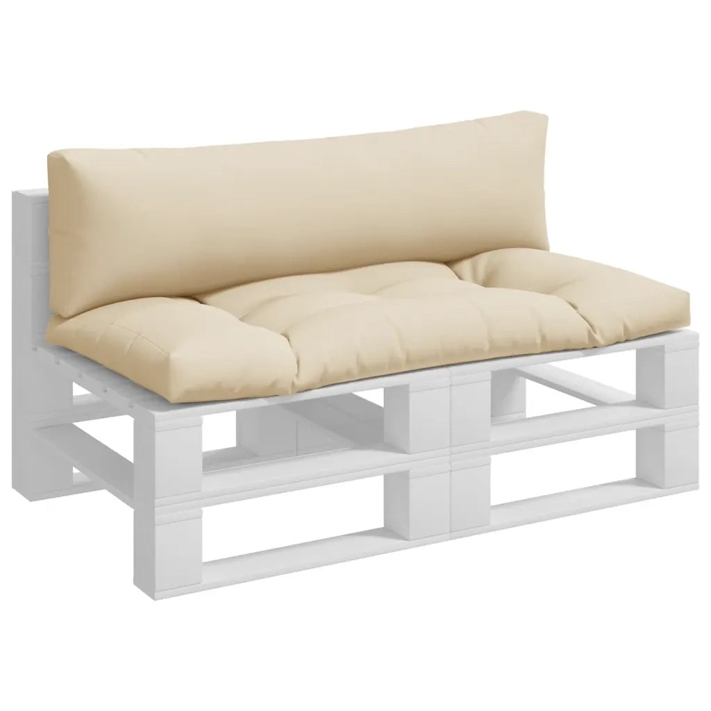 Cuscini per Pallet 2 pz Beige in Tessuto 360925