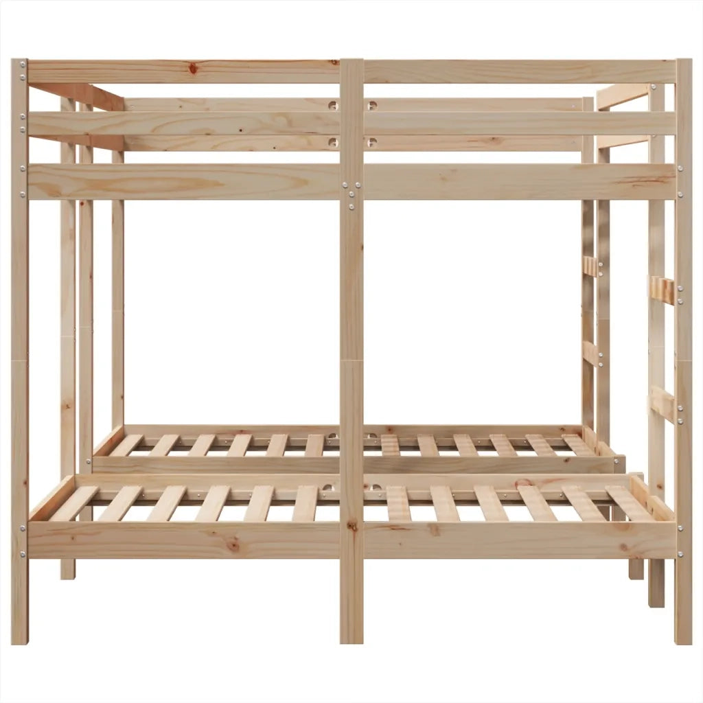 Giroletto Castello Triplo 160x200/80x160cm Legno Massello Pino